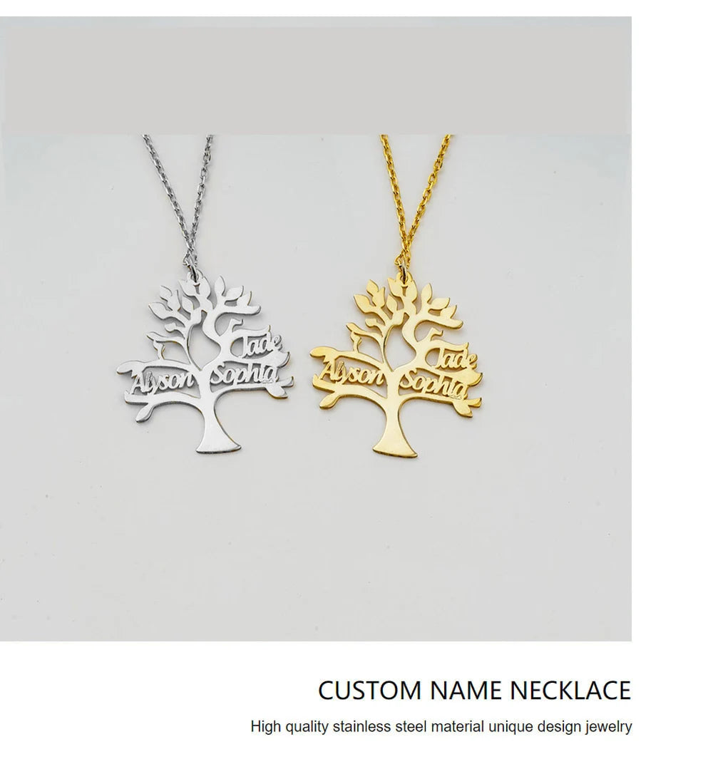 Personalized Tree of Life Necklace