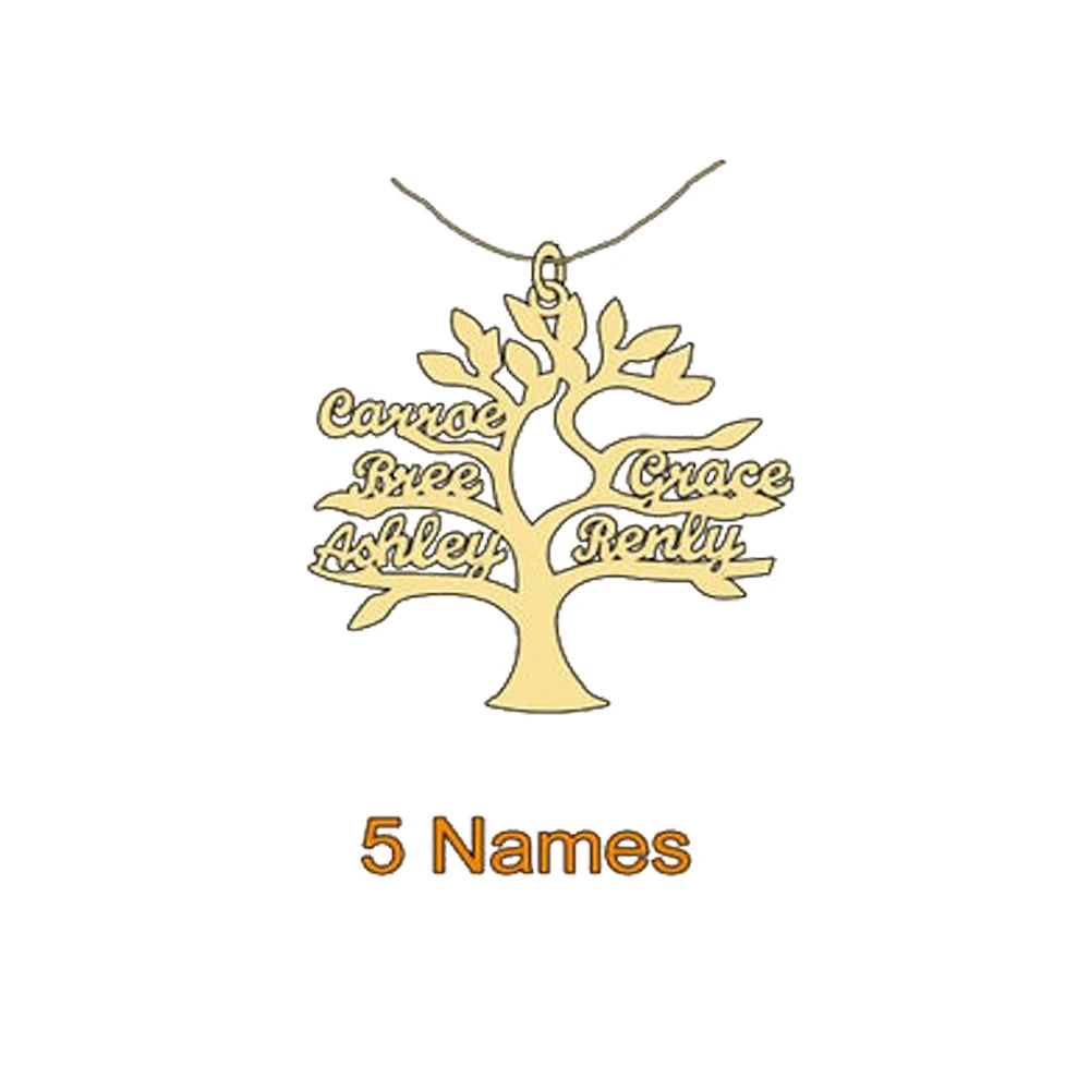 Personalized Tree of Life Necklace
