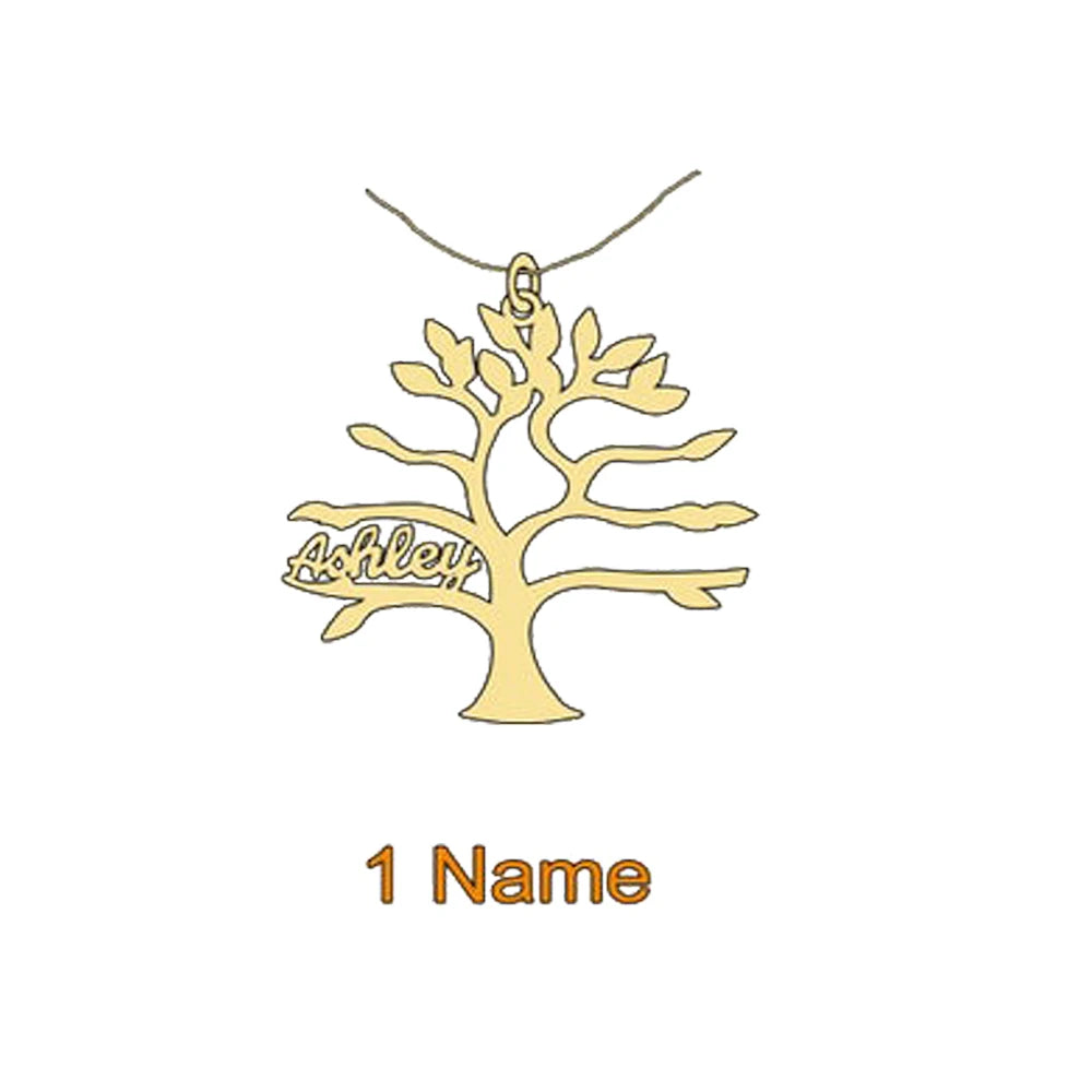Personalized Tree of Life Necklace