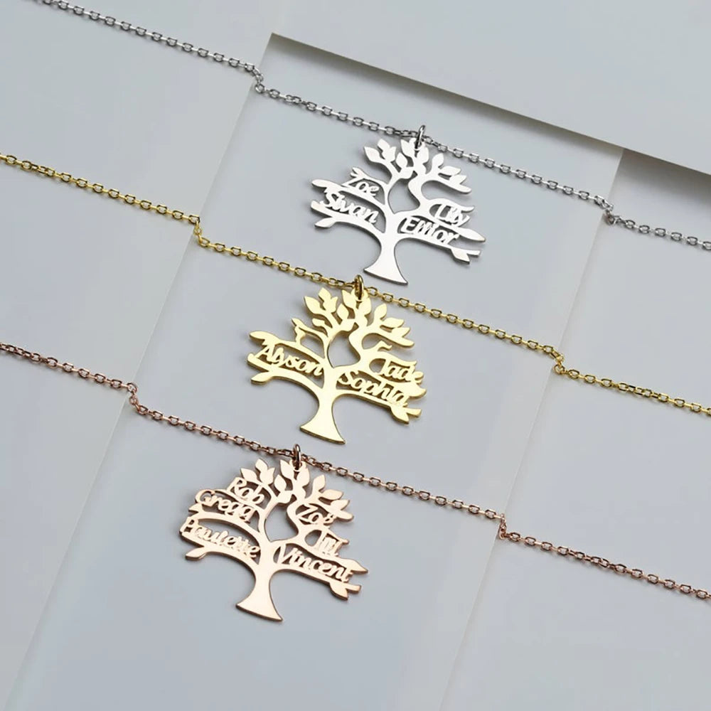 Personalized Tree of Life Necklace