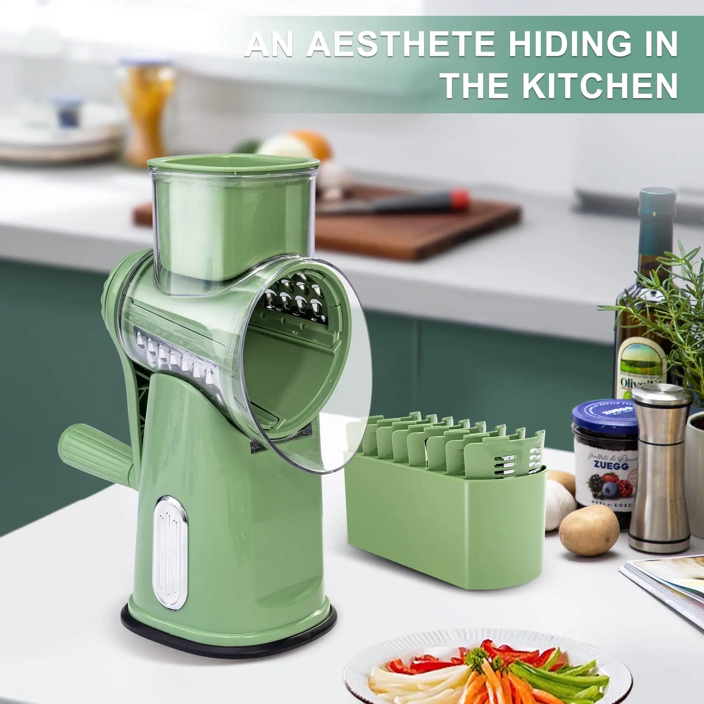 SpeedyShred™ Rotary Kitchen Grater