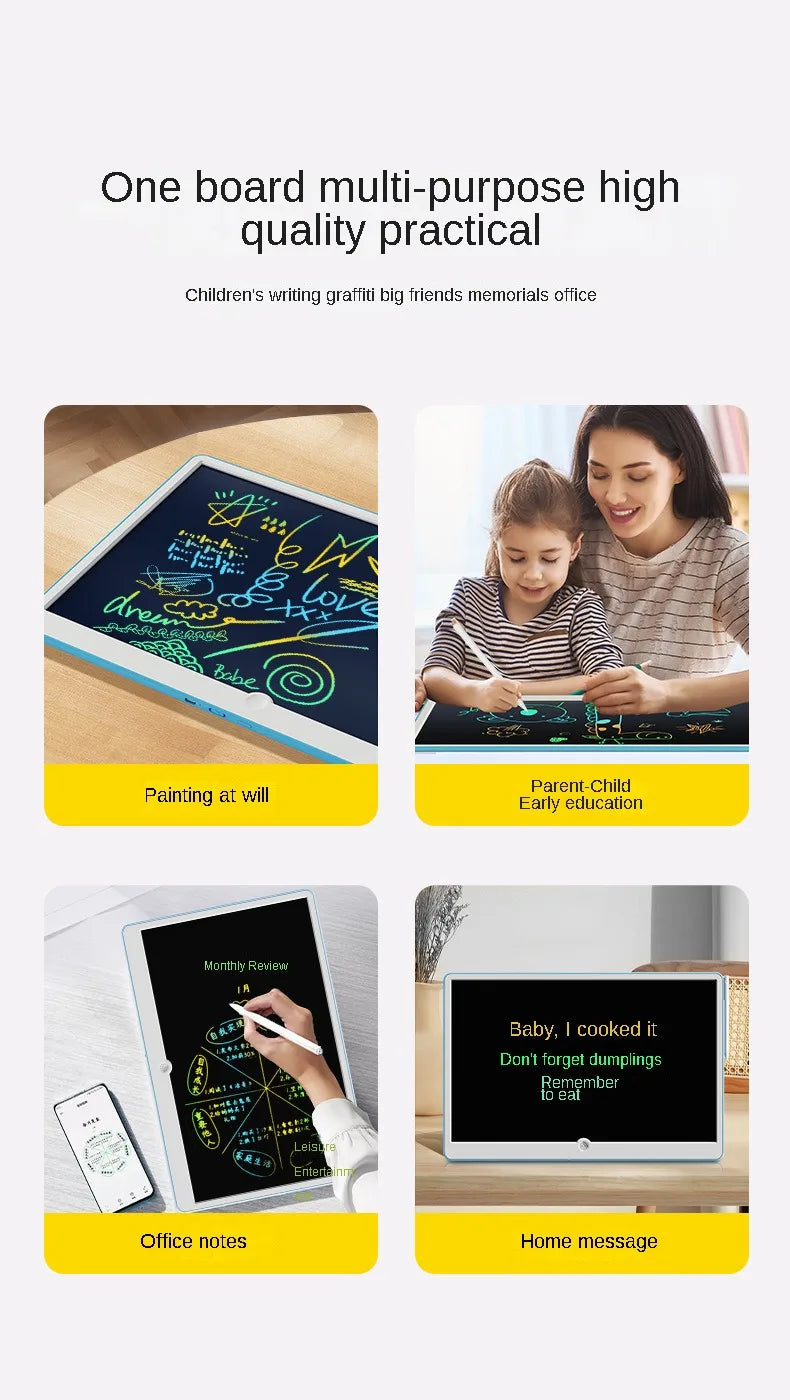 DoodlePro™ – 19" Rechargeable LCD Drawing Board for Kids 🎨