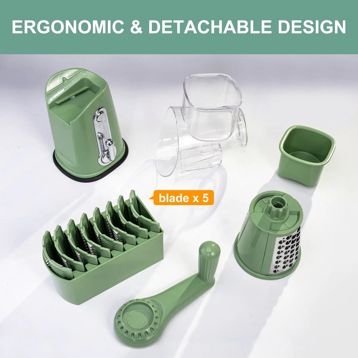 SpeedyShred™ Rotary Kitchen Grater