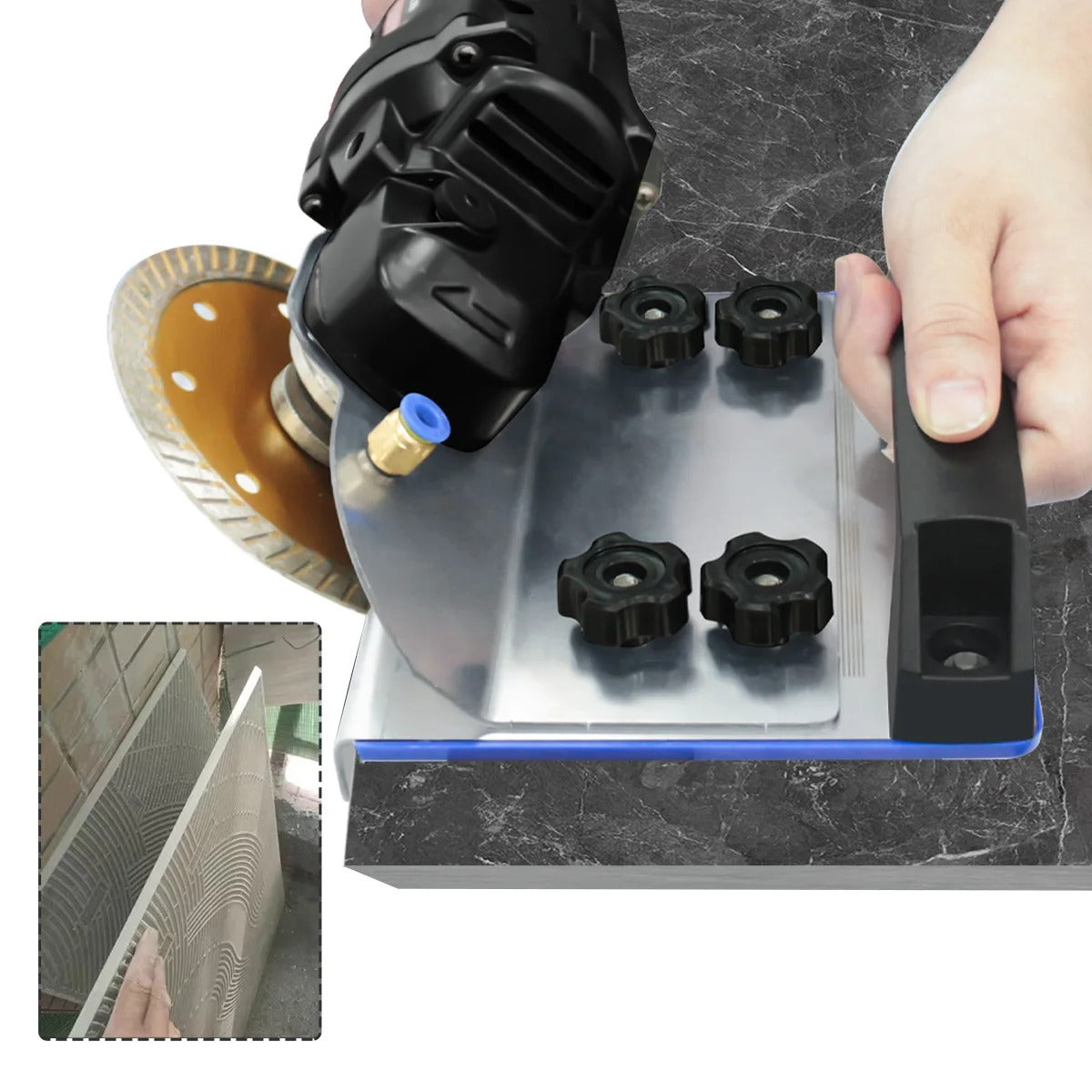 45° Tile Chamfering Tool – Grinder Attachment